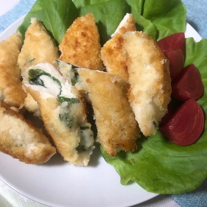 揚げない 鶏ささみの大葉チーズフライ レシピ 作り方 By ゆずみきぽん 楽天レシピ 揚げない 鶏ささみの大葉チーズフライ レシピ 作り方 By ゆずみきぽん 楽天レシピ